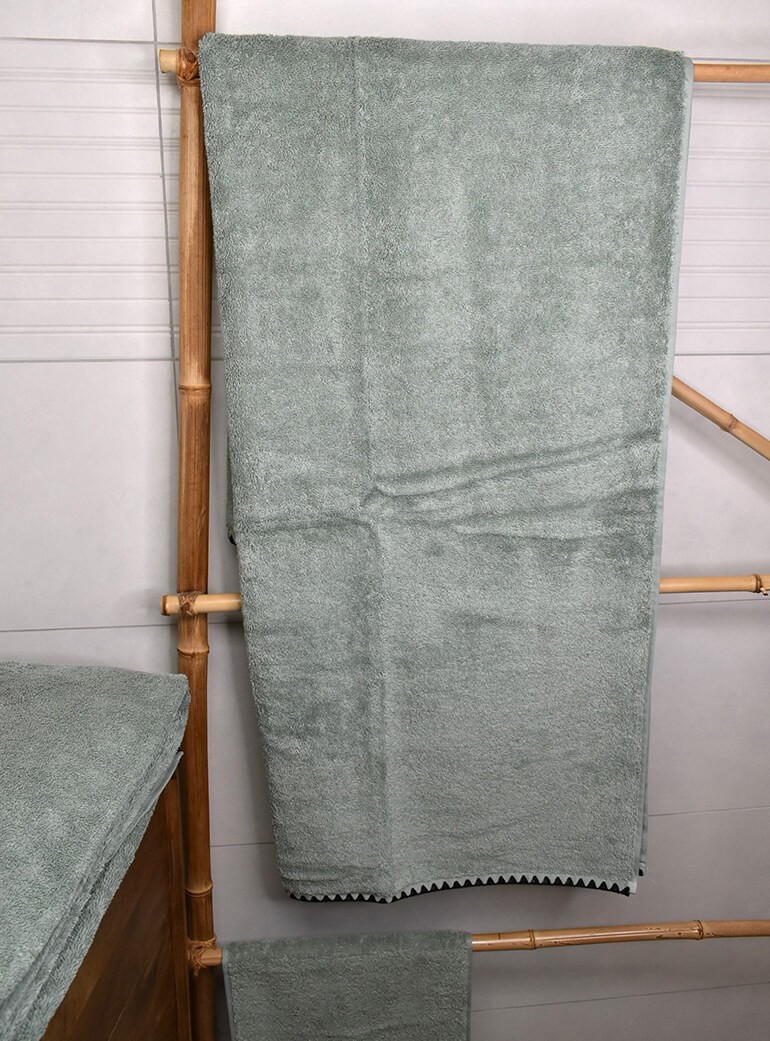 Drap de bain 90 x 140 cm en Coton - Céladon