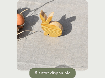 C’est quoi Paques lapin en bois figurine