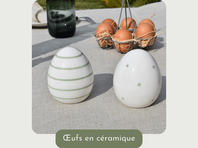 C’est quoi Paques décorations oeufs en céramique